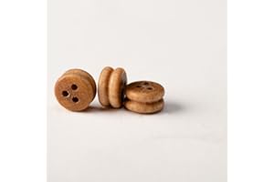 KREATIVITY WORLD Bigotte in noce da 7 mm -confezione da 150 pezzi