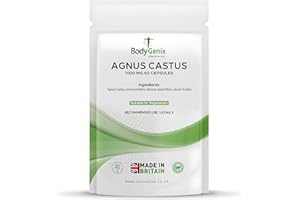 BODYTRONIX AGNUS CASTUS 1000mg Capsules REGULATE HORMONES, NATURAL HRT vegetarian (60)