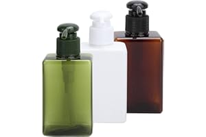 SERLIUM Dispenser Sapone 3pcs 150ml Bottiglia Erogatore di Sapone con Coperchio Della Pompa Spingere Spingere Dosatore Sapone Set per Bagno Cucina