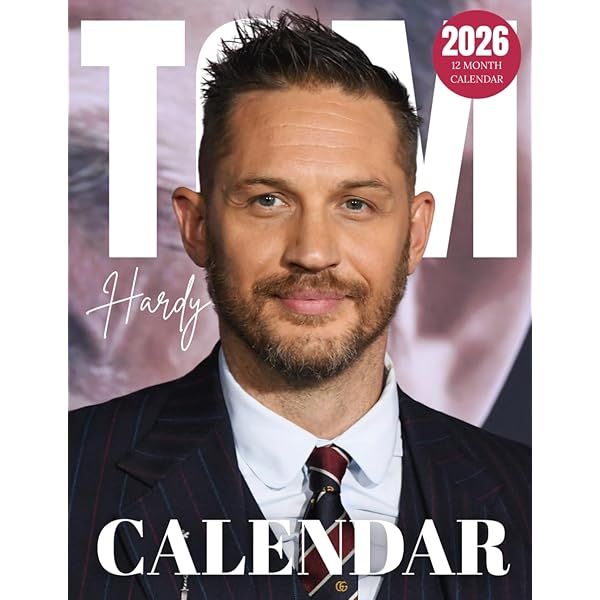 Tom Hardy Calendrier Mural 2025 à Spirales Format A3