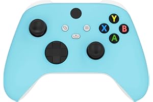 eXtremeRate Coque Avant de Remplacement pour Xbox Séries X/S Manette, Coque Avant Custome pour Xbox Séries X/S, Manette Non Inclut-Bleu Céleste