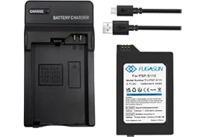 FUGASUN 1 pz 1200 mAH PSP-S110 Batteria PSP S110 Batteria con Caricabatteria per Playstation PSP2000 PSP2001 PSP2003 PSP2004 PSP3000 PSP3001 PSP3003 PSP3004