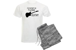 CafePress I'd Rather Be Playing Guitar Men's Pyjama Set