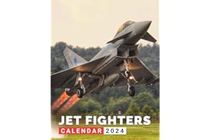 Jet Fighters Calendar 2024: Fighters Jet 2024 Planner, Monthly Daily Planner | Birthday Gifts for Men, Dad, Boy, Husband, Student, Teacher | For Stress Relief