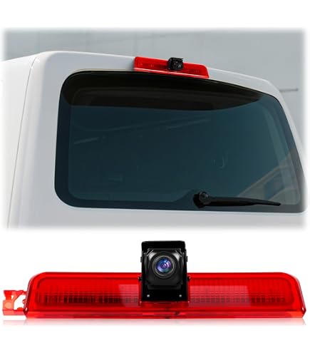 Caméra De Recul Intégrée Troisième Feu Stop Pour VW T5 Transporter Multivan Caravelle 2003-2015 – Angle & Distance Réglables