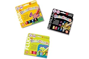 Pack Découverte Gouache Solide - 18 Sticks 10g - Playcolor Basic (One+Métal+Fluo)