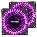 Produktbild Novonest Gehäuselüfter 120-LED Quiet Edition 120mm High Airflow lila LED Lüfter,33LED ,2 Stueck pro Packung