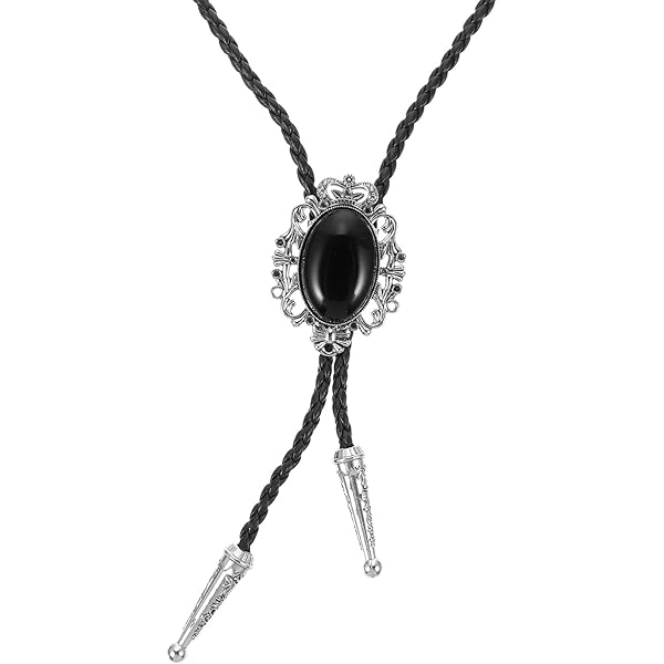 Bolo Tie In Agata Con Collana - Cravatta Western Vintage Per Uomo E Donna G 781843 - Foto 12