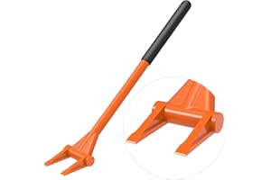 Dolibest Heavy Duty Crowbar, 70cm Long Handled Pry Bar Straight Large Wrecking Bar Roughneck Utility Bar Skirting Removal Tool Pallet Buster Breaker Demolition Tool with Soft Ergonomic Handle Sleeve