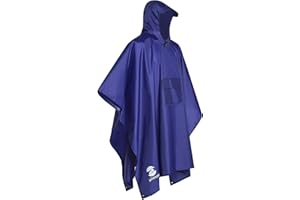 SAPHIROSE PONCHO Summer Mae Ponczo przeciwdeszczowe na wędrówki, jazdę na rowerze, aktywności na świeżym powietrzu, 3 w 1, dla kobiet i mężczyzn, wielokrotnego użytku, ponczo, peleryna przeciwdeszczowa