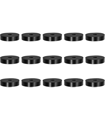 Uxcell 36pcs Rubber Spacers 27mm OD, 10mm ID, 6mm Height Round Anti Vibration Spacer Rubber Bushing Grommets Thick Rubber Washers For Home Car Accessories - View #4