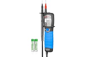 GOYERRNES Multimètre GR-38A Multimètre Numérique Stylo Testeur Electrique Testeur de tension AC/DC 600V Résistance Continuité, avec écran d'affichage, rétroéclairage, éclairage de la lampe, maintien des données