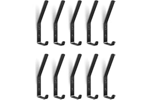 ECLIPSEGUARD 10 Pièces Porte Manteau Mural, Patere Murale Moderne, Crochet Mural Vis Invisibles, Crochet Porte Manteau pour panneaux acoustiques, panneaux muraux, chambre à coucher, salon, salle de bain, en métal