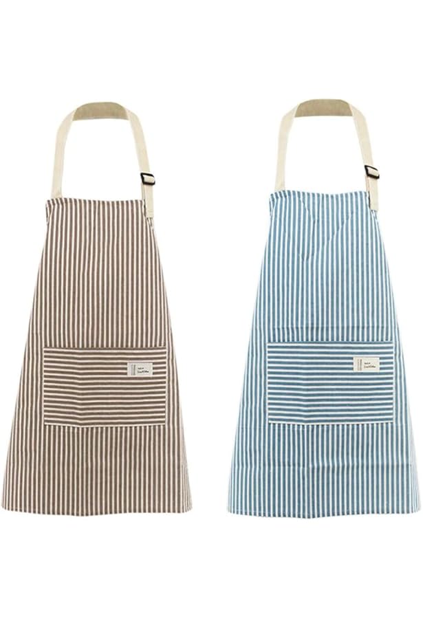 Lot De 2 Tabliers De Cuisine Réglables Unisexes - Tabliers De