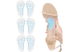 FDEETY 3 Paires Soutien De La Voûte Plantaire Semelles Orthopédiques Semelle Gel Femme Semelle Pied Creux Semelle Orthopédique Homme Semelle Chaussure Confort(Transparente)