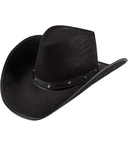 ILOVEFANCYDRESS Cowboy-Set – Brauner Hut Mit Stern-Nieten + Bandana, Wählbare Farben