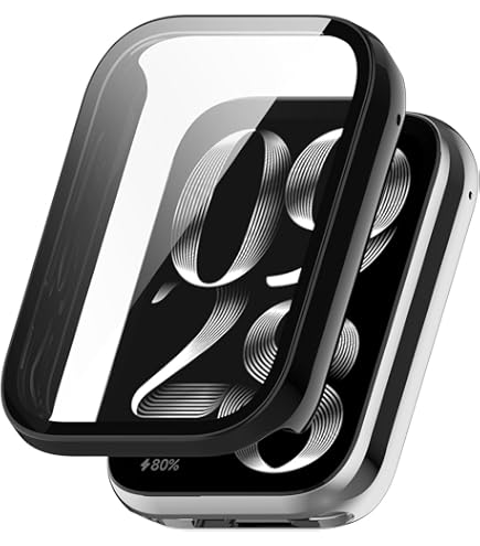 Tuocal 2 Fundas Compatibles Con Xiaomi Smart Band 9 Pro Funda, Flexible TPU Protector De Pantalla Case 360° Redondo Resistente A Los Arañazos Cubierta Ultra Fina Protección Carcasa Para Xiaomi Smart