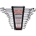 HUNTER Combination Spanner Set With 12 Pieces 6, 7, 8, 9, 10, 11, 12, 13, 14, 17, 19, 22mm Chrome, Made in India