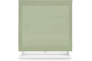 Blindecor Ara | Tenda a rullo traslucida tinta unita - Verde pastello, 100 x 175 cm (Larghezza x Altezza) | Dimensioni del tessuto 97 x 170 cm | Tenda per interne