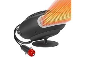 FVPKYUR Calentadores De Coche Para Vehículos | Dispositivo De Calefacción Para Vehículo 12V/24V | Desempañador de Automotriz | para Conductores Viajeros Caravanas SUV Conducción de Larga Distancia