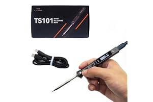 MINIWARE TS101 USB-C PD lödkolv med I-lödspets, upp till 90 W, 50–400 °C, OLED-skärm
