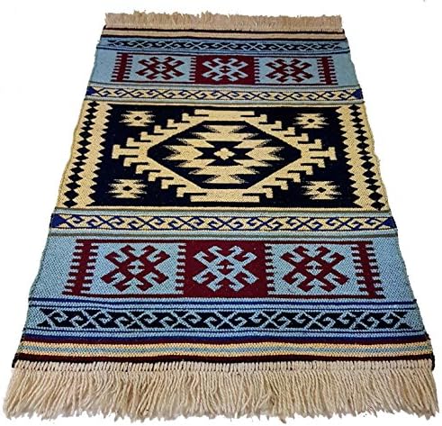 World Lighting UK TURKISH MOROCCAN KILIM DESIGN REVERSABLE WASHABLE RECTANGULAR RUGS - R100108