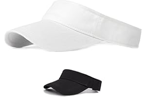 Rebel Fit Multi Colors Sun Visors for Womens Visor Hat, Adjustable Sun Visor Caps Long Peak Sweatband Pub Golf Visor Tennis Hat Sports Women's Visors Uv Protection Golf Visors & Headband Visors