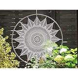 Ø 45 cm XL Fensterdeko Wanddeko weiß