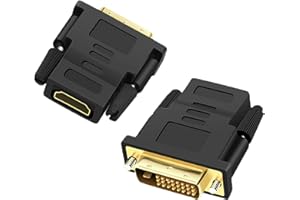 JeoPoom DVI to HDMI Adapter[2 PCS], 1080P Full HD Converter