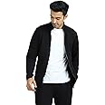 XYXX Men's Cruze French Terry Cotton Regular Fit Zip-Up Jacket with Full Zipper Closure and Side Pockets