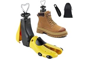 Halcent Hormas para Zapatos Hombre Mujer Hormas para Botas, Plástico Ensanchador de Zapatos Dilatador de Calzado Horma Zapatos Justable Longitud y Anchura (Paquete de 1)