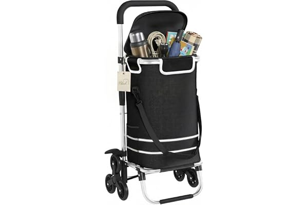 Ribech vikbar shoppingvagn 56 l med kylfack