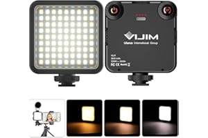 UURig VL120 Lichtpanel für Kamera-Videotaschenleuchte, LED-Fülllicht, 3200 K–6500 K dimmbar, 2000 mAh wiederaufladbares Videoaufnahmezubehör, mit weicher Gummiabdeckung