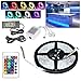 Produktbild VGO® 3M LED Strip RGB LED Streifen Wasserdicht Lichtband dimmable Außenbereich led strip Fernbedienung Wohnzimmer Schlafzimmer (60 LEDs/m)