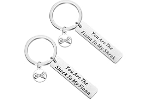 FAADBUK Shrek Set Llavero Shrek inspirado en los fans regalo You You The Shrek to My Fiona Joyas para mejor pareja de amigos