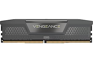 CORSAIR Vengeance DDR5 RAM 16GB (1x16GB) 5200MHz CL40-40-40-77 1.25V AMD Expo Intel XMP 3.0 Memoria de Ordenador de Sobremesa – Gris (CMK16GX5M1B5200Z40)
