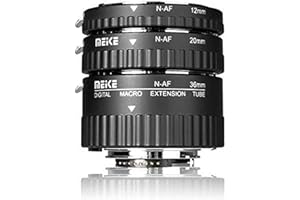 Meike MK-N-AF1-A Macro Electronic Mount Auto Foucs Macro Metal Extension Tube Adapter for Nikon DSLR Camera D80 D90 D300 D300SD800 D3100 D3200 D5000 D51000 D5200 D7000 D7100 etc