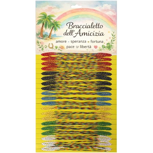 KELITCH Bracciali Dell'Amicizia Bohémien - 2 Pezzi Colorati In Corda Regolabile, Gioielli Fatti A Mano, Regalo Per Amiche E Famiglia