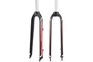 LYMFCFC Forcella per Mountain Bike Forcella Rigida 26 27,5 29 Pollici MTB Anteriore per Mountain Bike 9Mm QR Freno A Disco per Bicicletta A,27.5in