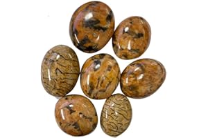 LA SPHÈRE GUÉRISSEUSE Piedra de feldespato de grafito de 4 a 7 cm, piedra natural de litoterapia, colección de minerales, moyen, Piedra, Feldspath Grafito