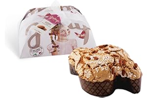 Galup Colomba Pasquale Tradizionale, con agrumi canditi, Colomba Artigianale Classica, Ricoperta da Glassa alle Nocciole - 750 g