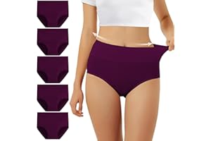 FALARY Culotte Femme Taille Haute Coton 5 pièces