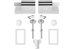 INDRNIF Attaches Charnière Abattant WC Charnières de Rechange pour Lunette de Toilette Charnières De Siège De Toilette À Fermeture Douce, Remplacement Des Charnières De Siège De Toilette