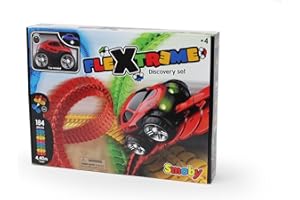 Smoby- FleXtreme discovery set, 7600180902, +4 anni, Multicolore, 184 pezzi, 4.40 m
