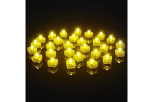 AUAUY Balony LED, 30 sztuk mini kulek świetlnych LED, kwadratowe lampki LED, ciepła biel, dekoracja bożonarodzeniowa na papierową latarnię, Boże Narodzenie, wesele, urodziny, imprezę