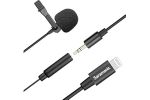 Saramonic Omnidirectional Lavalier Microphone 6M Cable with MFi Certified Lightning Connector for IOS Devices