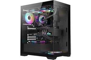 Fierce PC SUPER Gaming -AMD Ryzen 7 7800X3D 4.2-5GHz, RTX 4070 SUPER 12GB,32GB RAM DDR5 5200MHz,1TB M.2 NVME SSD,750W PSU,Liquid Cooler,Windows 11