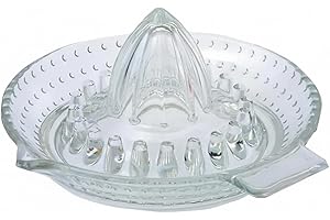 DEXAM KitchenCraft Manual Citrus Juicer / Lemon Squeezer, Glass, 14.5 cm