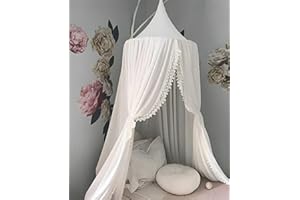 OldPAPA Ciel de lit Enfant, décoration de Chambre d'enfant en Forme de dôme, en Coton, moustiquaire, Princesse Jeux pour Enfants tentes, Decoration de Salle pour Le bébé