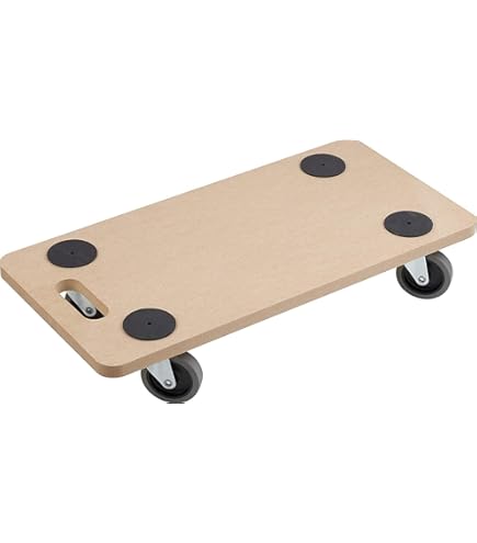 Piattaforma Con Ruote Art Plast 580x380 Mm - Polipropilene, Nera, Con Sistema Di Aggancio - Foto 6